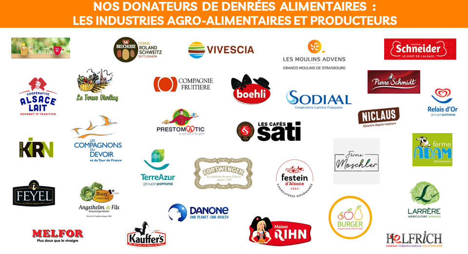 industries agroalimentaires donatrices et producteurs donateurs