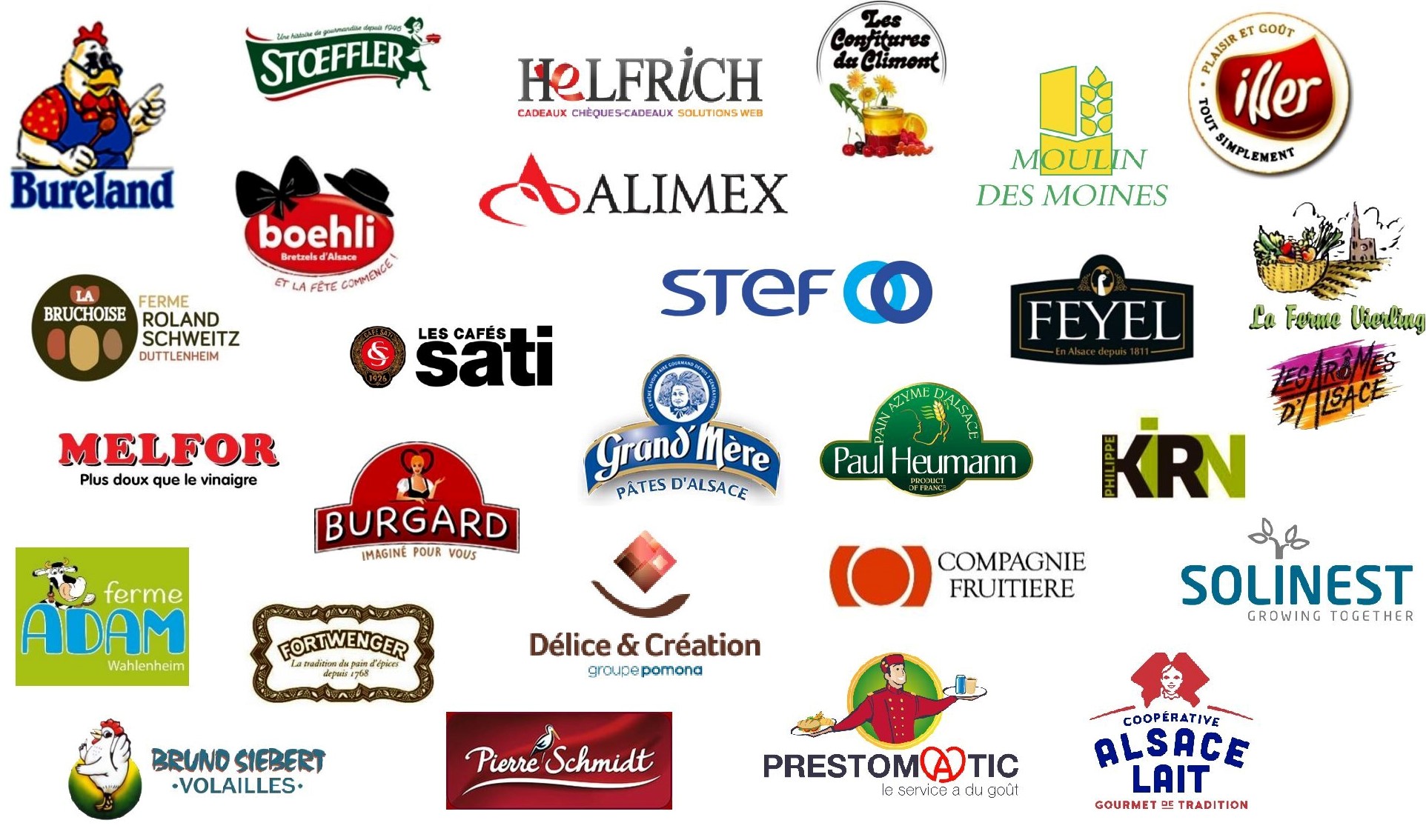 Logos industries agroalimentaires et producteurs dons